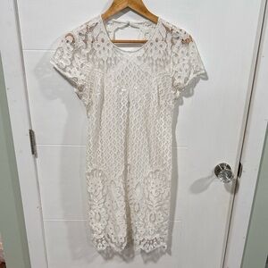 Abercrombie & Fitch Cream Lace Dress
